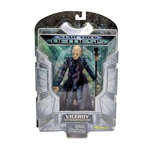 2002 Art Asylum Star Trek Nemesis Viceroy With Ceremonial Reman Staff